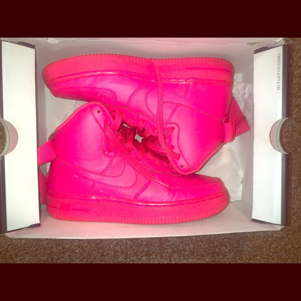 ALL PINK **CUSTOM** AIR FORCE 1 HIGH TOP